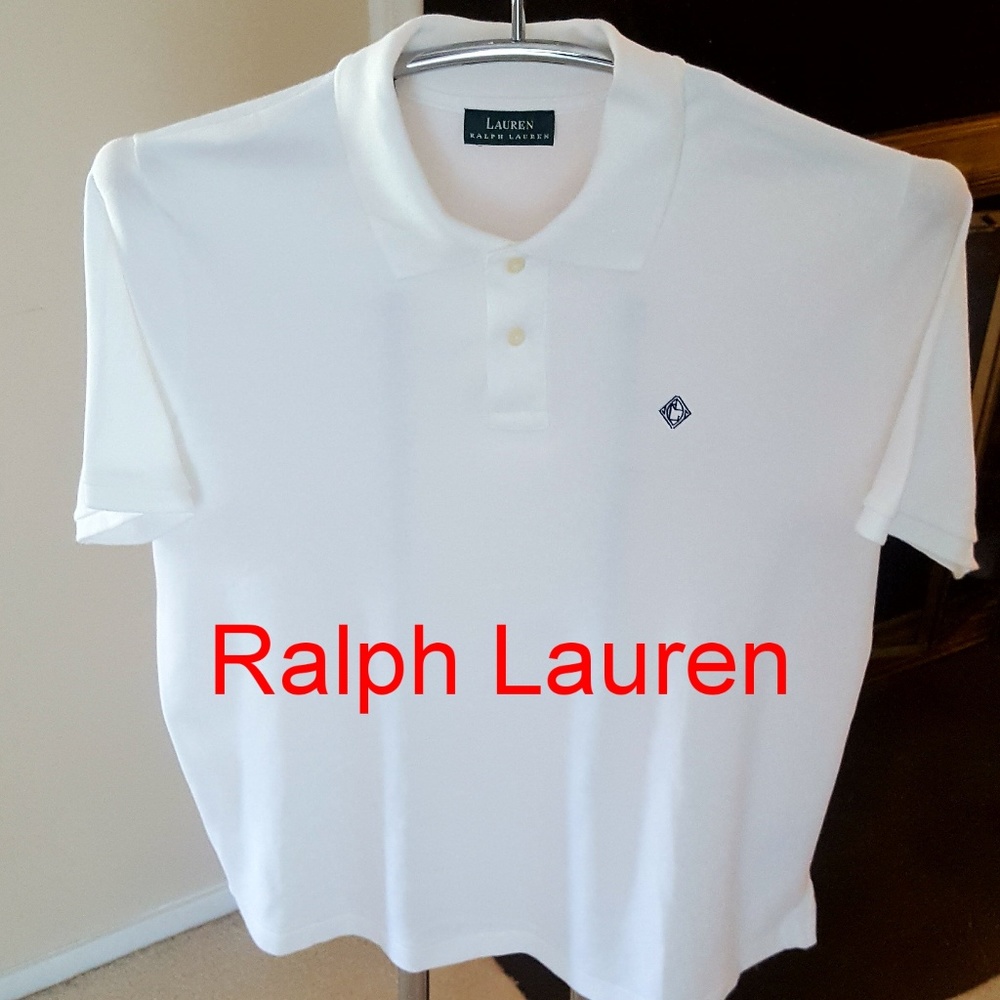 Ralph Lauren Mens White Polo Shirt